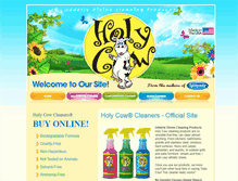 Tablet Screenshot of holycowcleaners.com